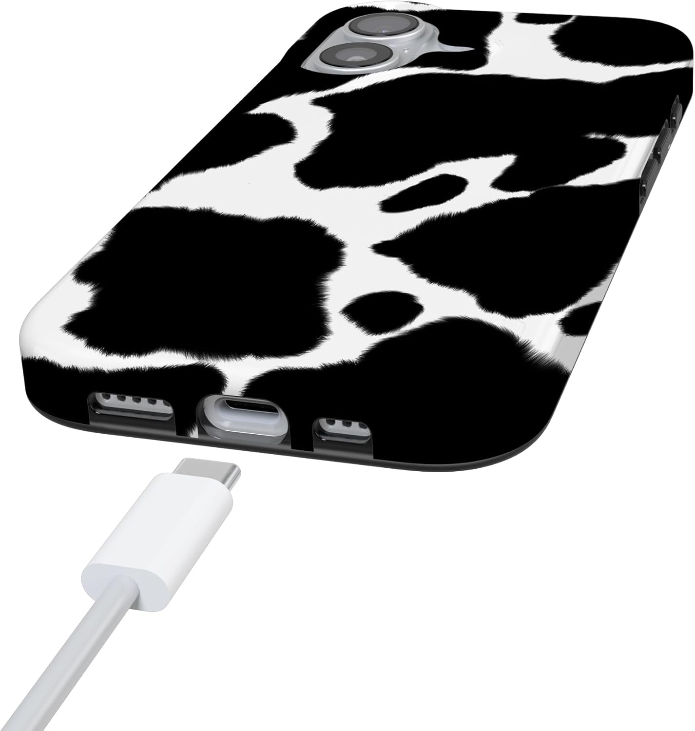 Casely iPhone 17 Case | Current Mood | Cow Print | Compatible with MagSafe | Classic Ultra Slim Design