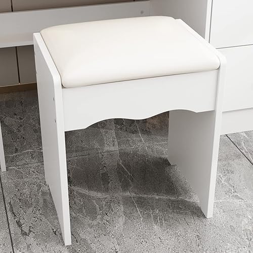 Miniatura 7 de AIEGLE Juego de escritorio grande con espejo iluminado deslizante y tira de alimentación integrada, 3 colores con iluminación LED para maquillaje,