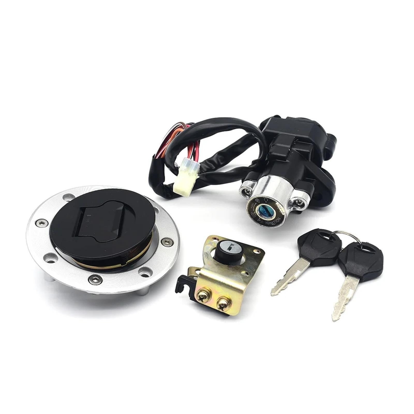 Bouchon Réservoir Carburant Interrupteur D'allumage Jeu Clés Verrouillage Siège pour Suz&uki DL650 V-Strom 2004-2011 DL1000 2002-2012 SV650 1999-2002 Bouchon réservoir Carburant Moto