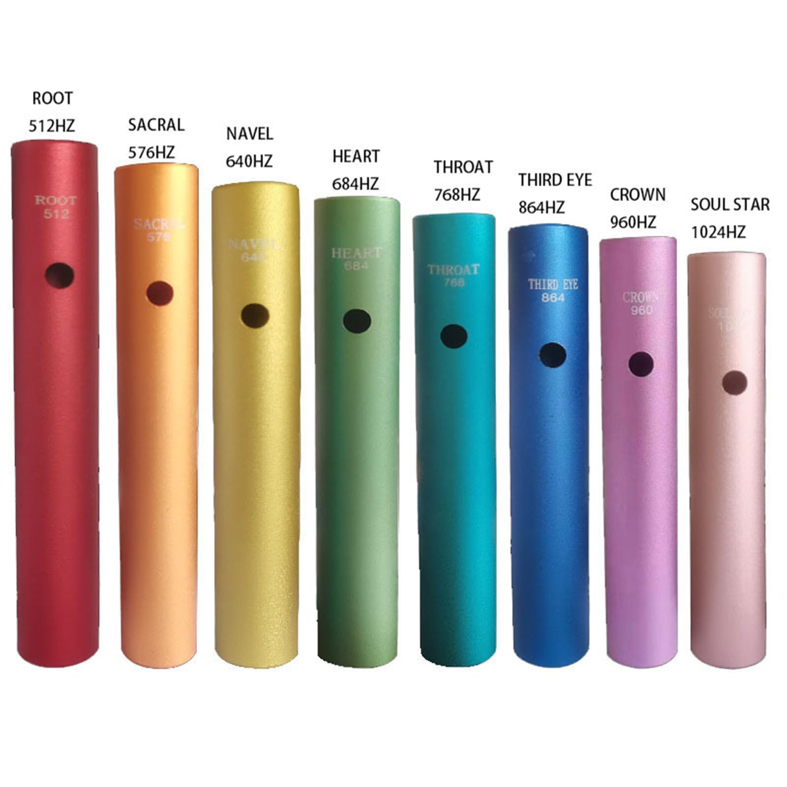 Set di strumenti a percussione a mano con tubo Wah-Wah in alluminio, multifrequenza per musicoterapia e meditazione, guarigione del suono e relax personale