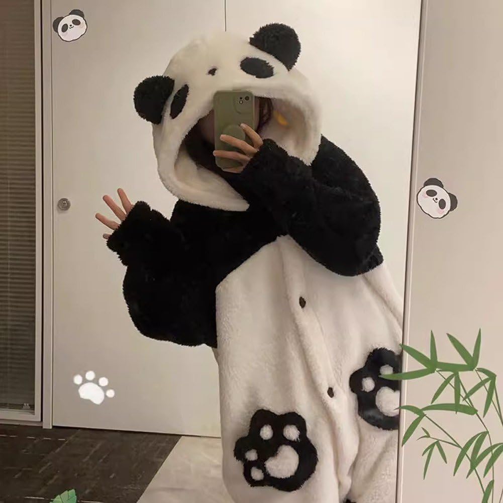 Pigiama per Adulti, Unisex, Costumi Panda, Tutine Animale, Pigiami Originali, Indumenti Notte, Tutine Cartone Animato Carine, Indumenti Notte per Animali, Tute, Costumi Cosplay di
