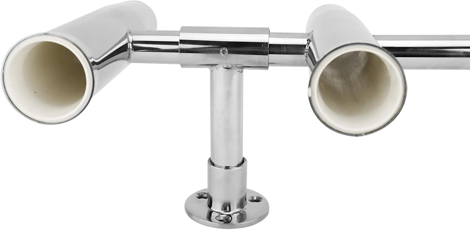 YaeMarine 6 Tube Stainless Rocket Launcher Rod Holders Adjustable Can Be Rotated 360 Deg