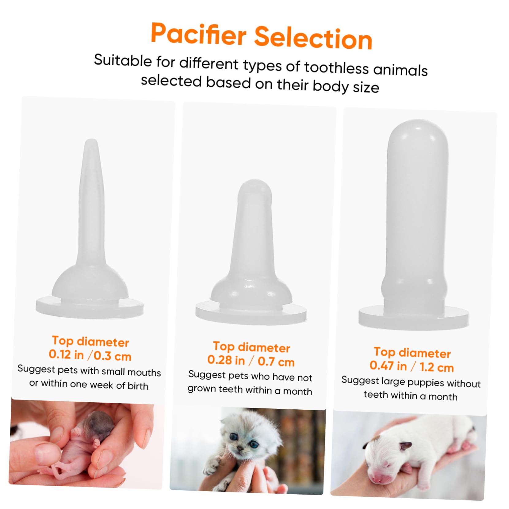 VANZACK Practical Pet Nursing Kit 2-in-1 Feeding Bottles Brush Set Puppy Milk Feeders Kitten Bottle