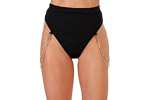 Rave Bottoms With Chain For Women - EDC Sexy Thong Bootylicious Shorts...