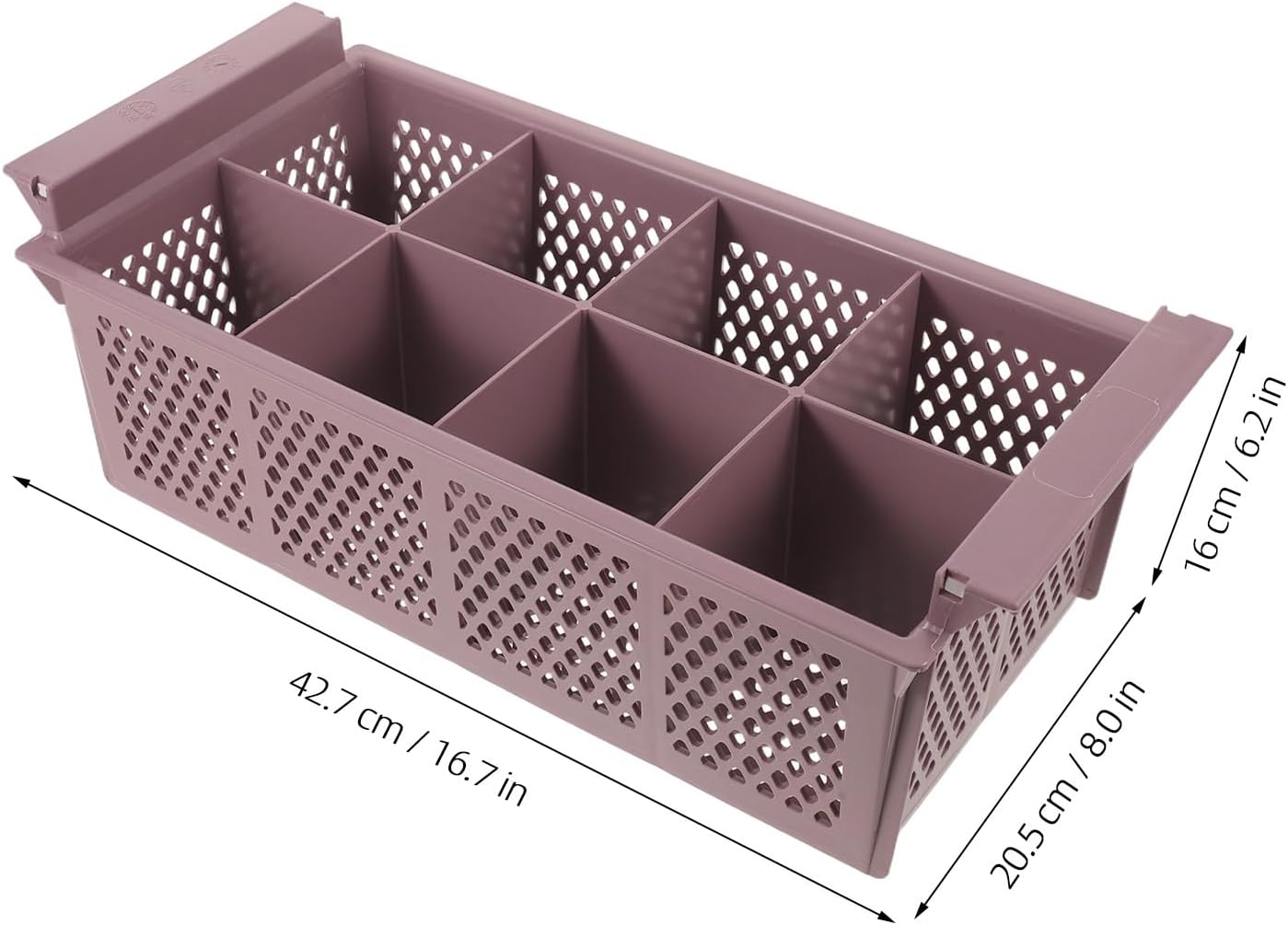 Wakauto Silverware Basket Dishwasher, 8 Compartment