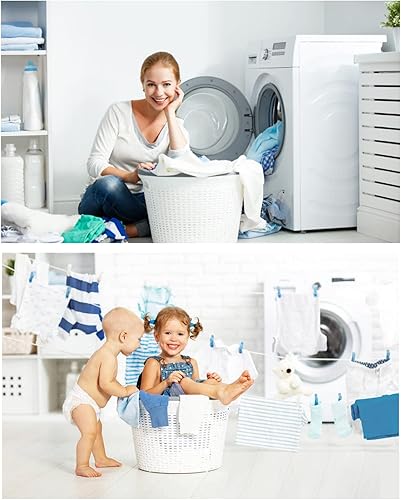 Miniatura 4 de awagas Tabla de lavado grande de bambú de 23.6 x 7.1 pulgadas, tabla de lavar a mano, tabla de lavar a mano para lavar la ropa, tabla de lavar a