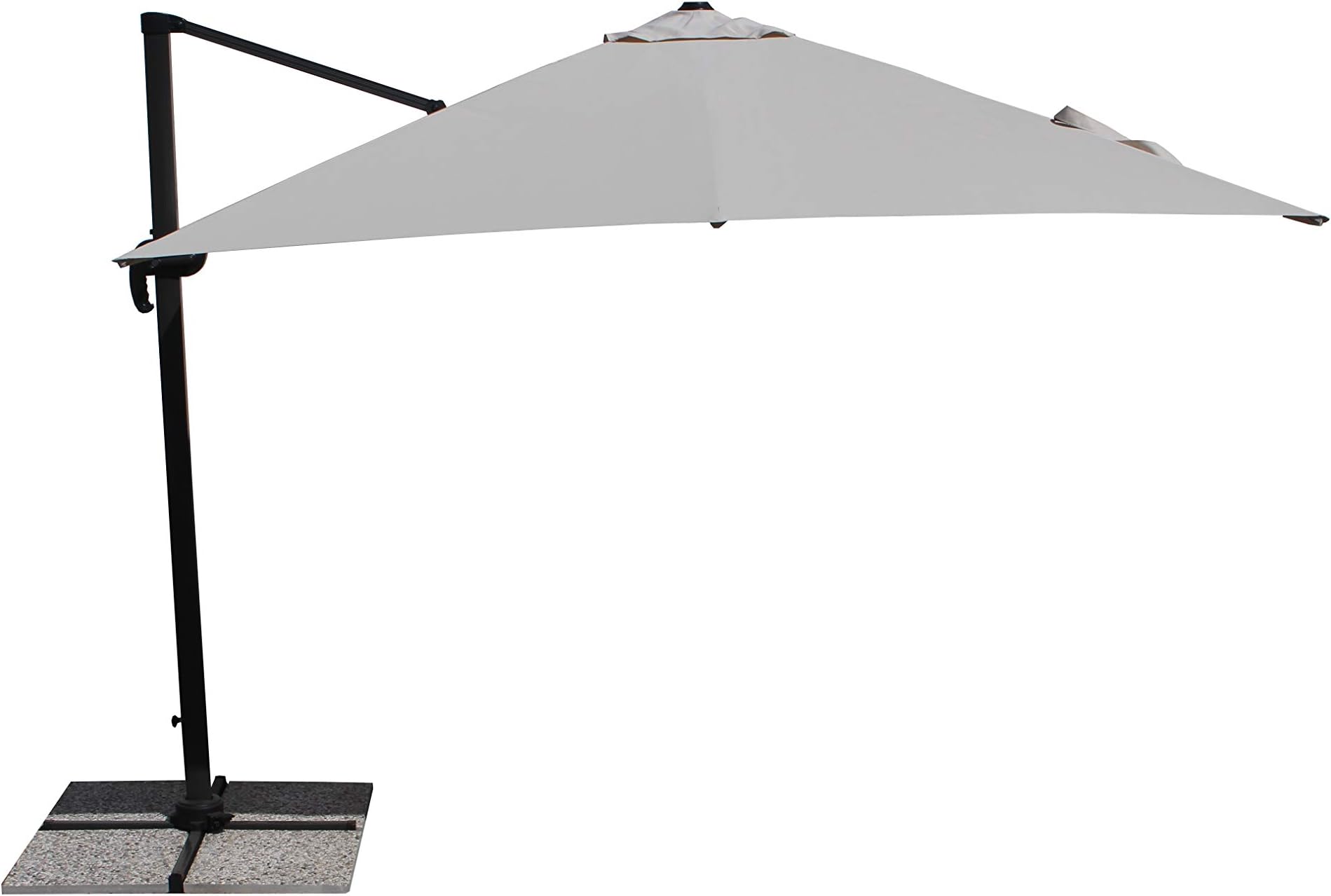 Maffei Art 226 CATHAY. Square hanging parasol cm 300x300, polyester fabric, alu pole. Made in China. Colour natural