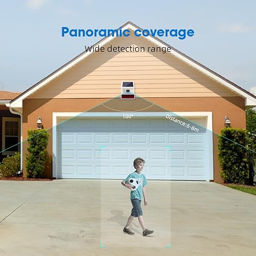 Miniatura 6 de Kit de seguridad inalámbrica de sirena impermeable de 433 MHz con sensor de movimiento PIR, sensores de puertaventana y control remoto (conectable a