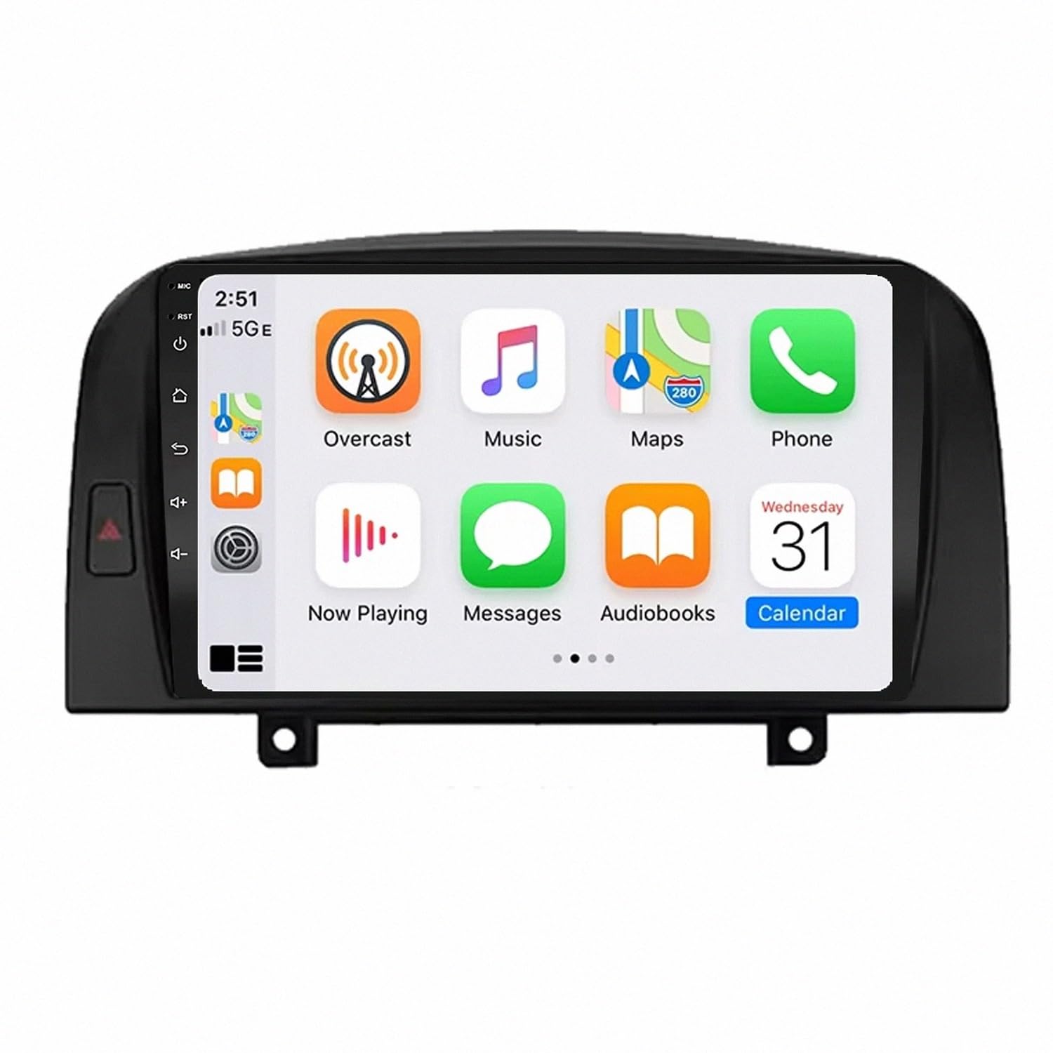 Car Multimedia Player dla Hyundai NF 2004-2008 9 Inch Android 15 Car Navigation with Gps Wifi Bt Fm For, 8 Core 8G+128G