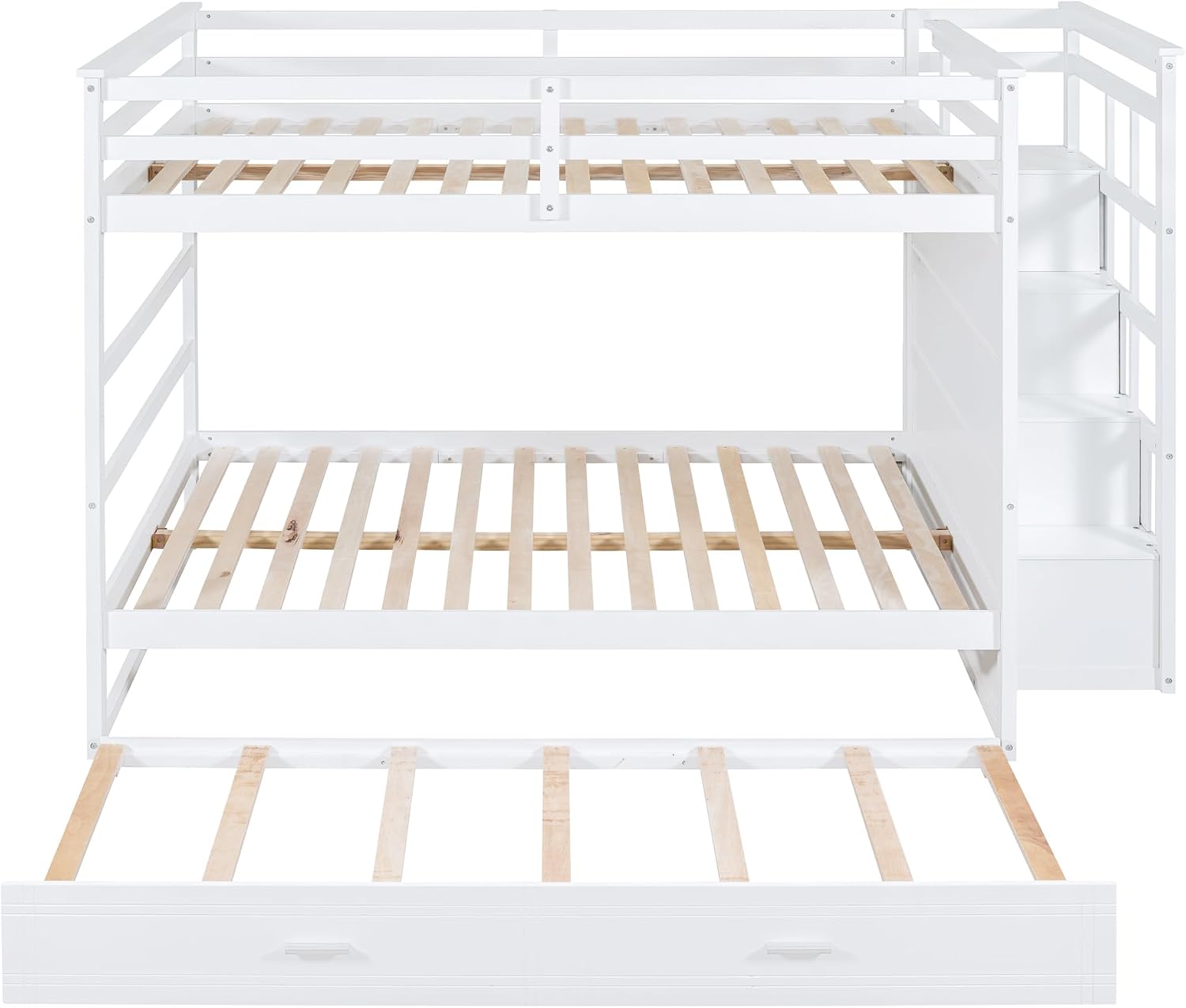 Ispred view of JIVOIT Bunk Bed with slats