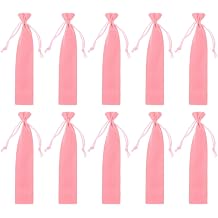 NOLITOY 20 Pcs Drawstring Pen Bags Velvet Pencil Sleeve Single Pen Pouch for School Office Packaging and Gift Storage 6.88X1.37X0.07In