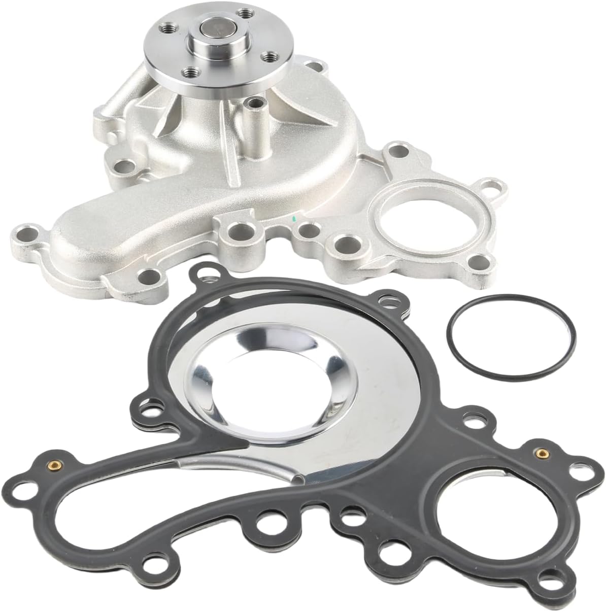 engine water pump with gasket compatible with lexus lx570 2008-2011, 2013-2015; toyota land cruiser 2008-2011, 2013-2015; sequoia/tundra 2007-2015 v8 5.7l dohc | replace #1610009490, aw6197