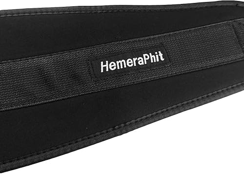 Miniatura 3 de HemeraPhit Cinturón de dominadas con peso con cadena, doble anillo en D para levantamiento de pesas, correa de soporte para la espalda, equipo de