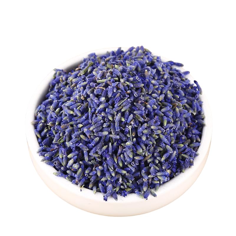 HOGOOD Culinary Dried Lavender Buds(7oz),Dried Premium Lavender Flowers Buds Bulk Wholesale Fragrant for Wedding Toss, Crafts, Sachets Drawers 5A