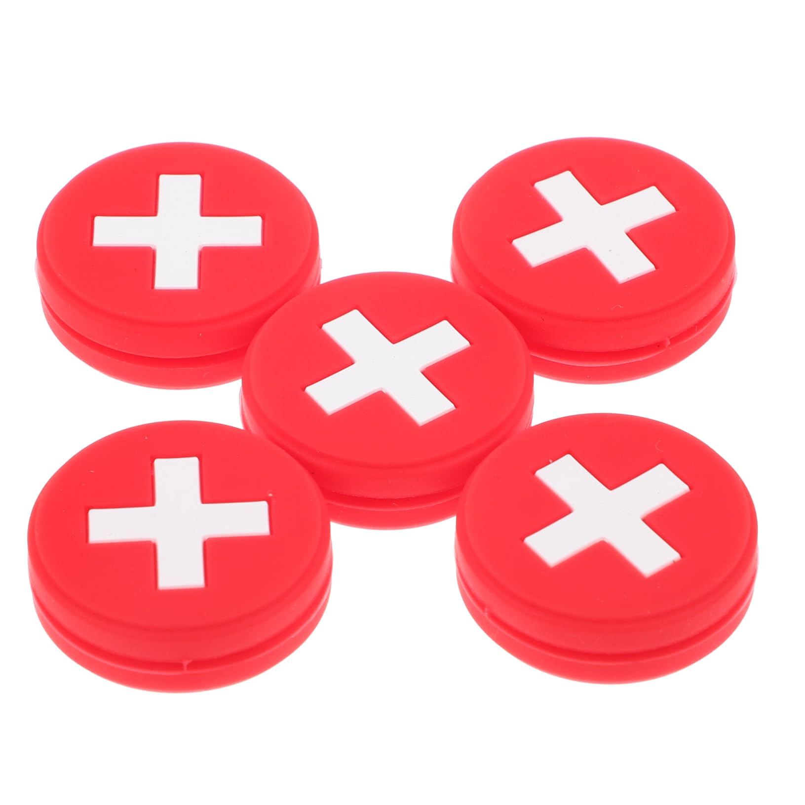 Hemoton Ergonomic Tennis Racket Dampener 5pcs Vibration Absorbers Flag for Racket