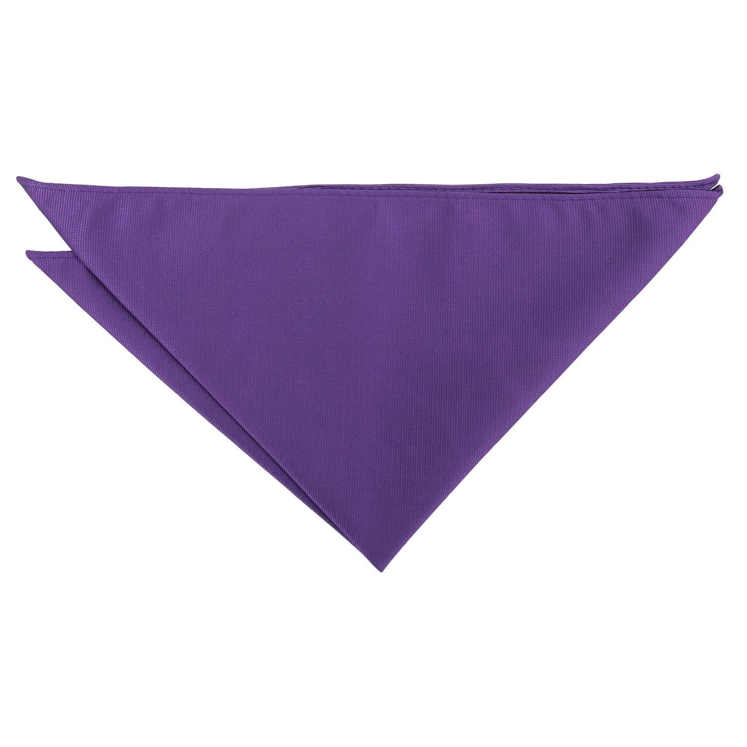 DQT Mens Plain Twill Pocket Square - Wedding, Business & Formal Suit Handkerchief - Mauve Purple