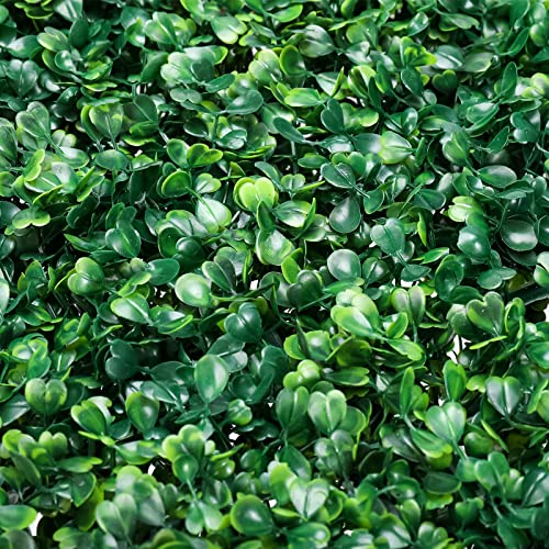 Potlimepan 24Pcs Boxwood Panels, Greenery Mats Green Grass Wall For Uv Protection, Artificial Protected Privacy Panel For Garden Decoration,Indoor And Outdoor Fence (24, 15.7" X 23.6") #TOP5