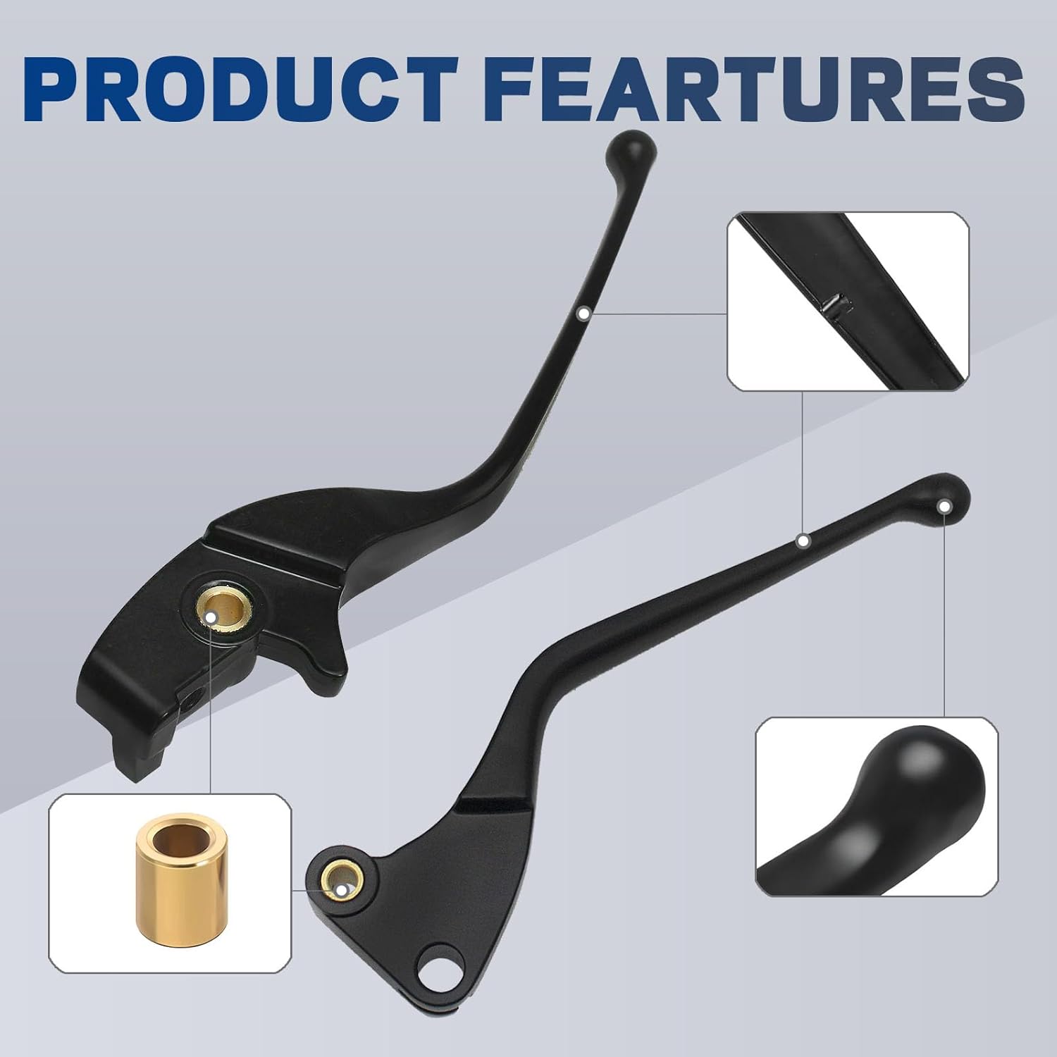 S SYUU Brake Clutch Lever Motorcycle Hand Levers Compatible with for Victory Jackpot 2010 2011 2012 2013 2014 2015 2016 Judge Intl Vegas Highball 2016 2017 Black