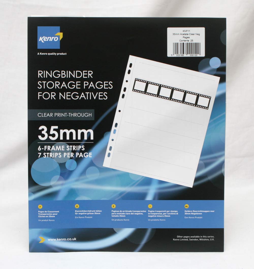 Kenro KNF11 Negative Storage Page 25pages Rangement pour Diapositives et négatifs Photos