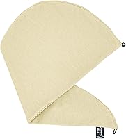 Vista 15 de Elizabeth Roberts Toalla de pelo 100 % algodón, estilo turbante esencial, para mujeres y hombres, todo tipo de cabello y estilos, aguamarina