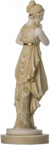 Miniatura 5 de Perséfone Diosa del Inframundo Primavera Flor Dorada Estatua Vegetación 7"