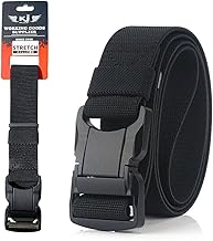 KASAJIMA KJ-010 Work Belt, Tactical Belt, One-Touch, Polypropylene, Aluminum Alloy Buckle, No Holes, Stepless Adjustment, Durable, Easy to Put On and Take Off, Quick Drying, Survival Games, Military