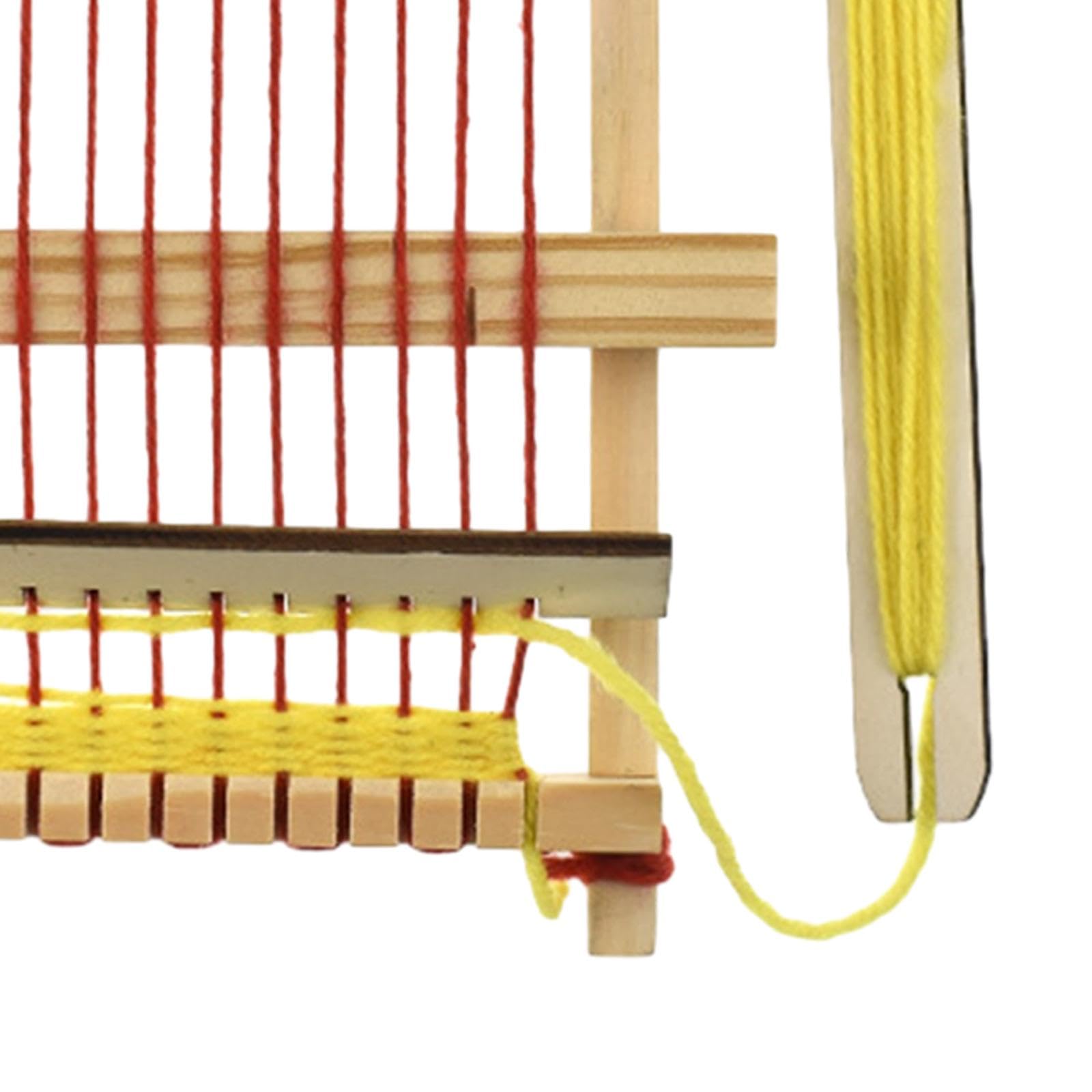 SNAPPSY Wooden Weaving Loom DIY Hand Knitting Weaving Machine for Knitter Mats Purse|Premium Craft Tool - Wood 21cmx16.5cm/8.27inchx6.50inch - Durable & Versatile for DIY Projects-image-35