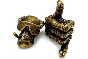 Ccanku C1125 Spydeco Lanyard Skull-hands Parachute Knife Cord