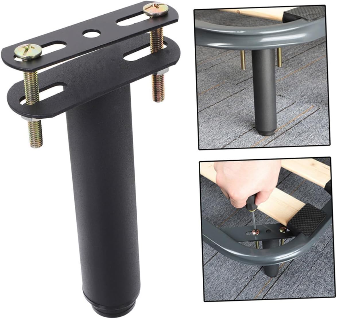 Adjustable Bed Support Legs Heavy-Duty Metal Furniture Legs 7-13 Inch Height 2-Piece Set for Bed Sofa Cabinet Replacement