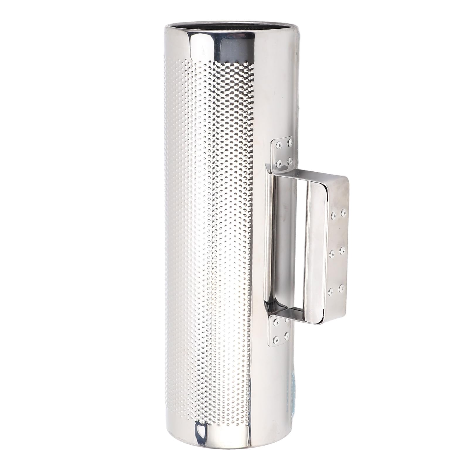 Stainless Steel Guiro Instrument Latin Percussion Metal Guiro Shaker with Scraper Percussion Instrument, Guira Dominicana