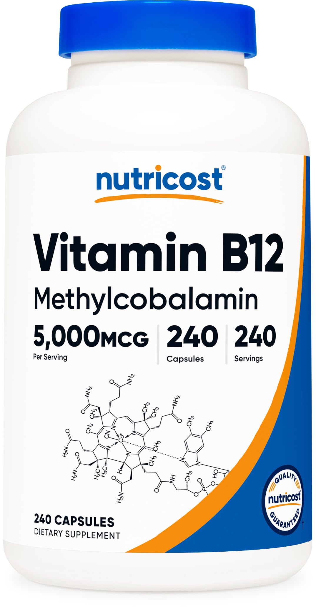 メチルコバラミン 5000mcg ビタミンB-12 未完封120カプセル　2本 ビタミン b12 ニュートリコスト Amazon | Nutricost ビタミンB12（メチルコバラミン）5000mcg 240