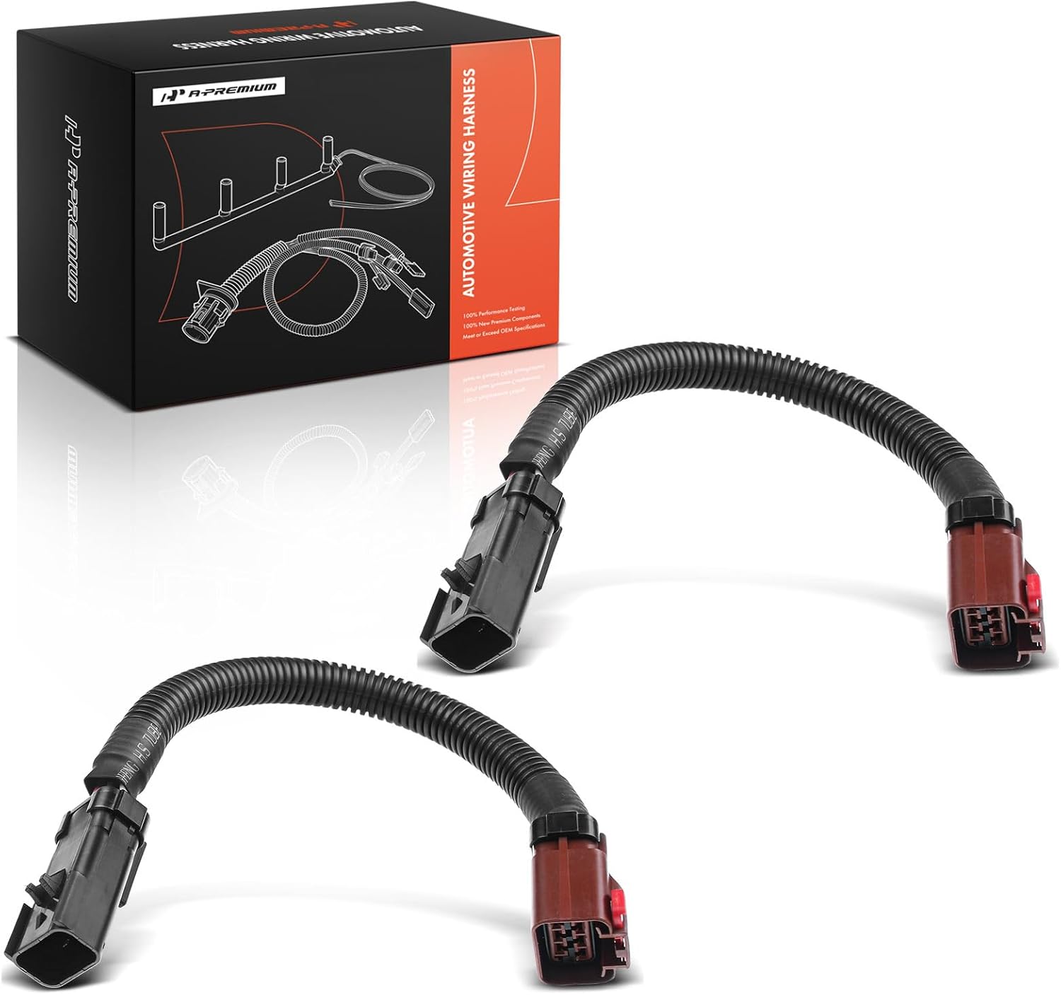 A-Premium Set of 2 Tail Light Wiring Harness Compatible with Dodge Ram 1500 2002-2003, Ram 2500 2003, Ram 3500 2003, Left and Right Driver and Passenger Side