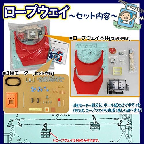 Amazon Co Jp ロープウェイ 3極モーター付き 自由研究にも使えるモーターの仕組みが学べる理科工作 おもちゃ Amazon Co Jp ロープウェイ 3極モーター付き 自由研究にも使えるモーターの仕組みが学べる理科工作 おもちゃ
