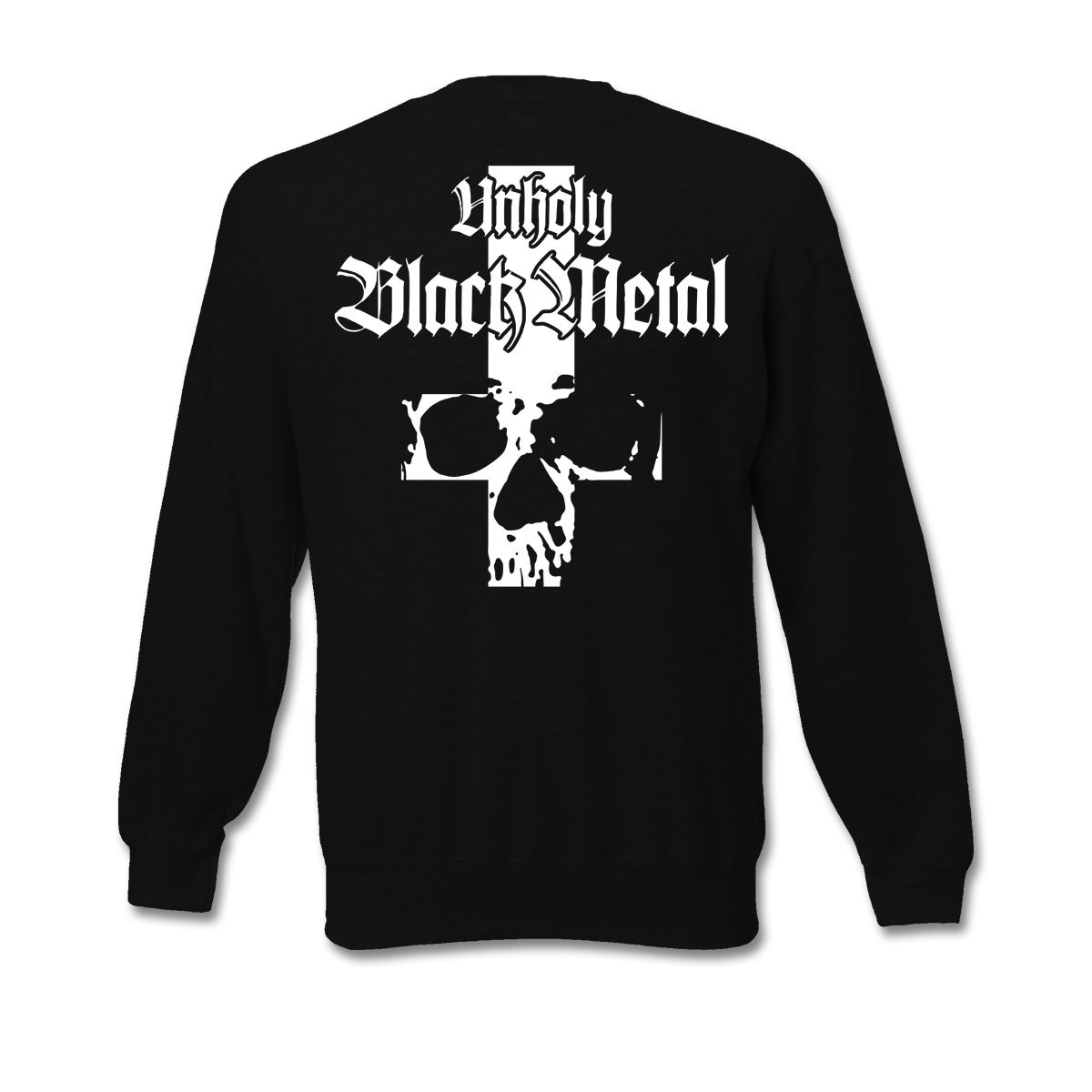 Pullover (S-XXXL) Felpa Black Metal Polli Antichrist Croce torcente Petrus Croce Inverted Cross Nero M