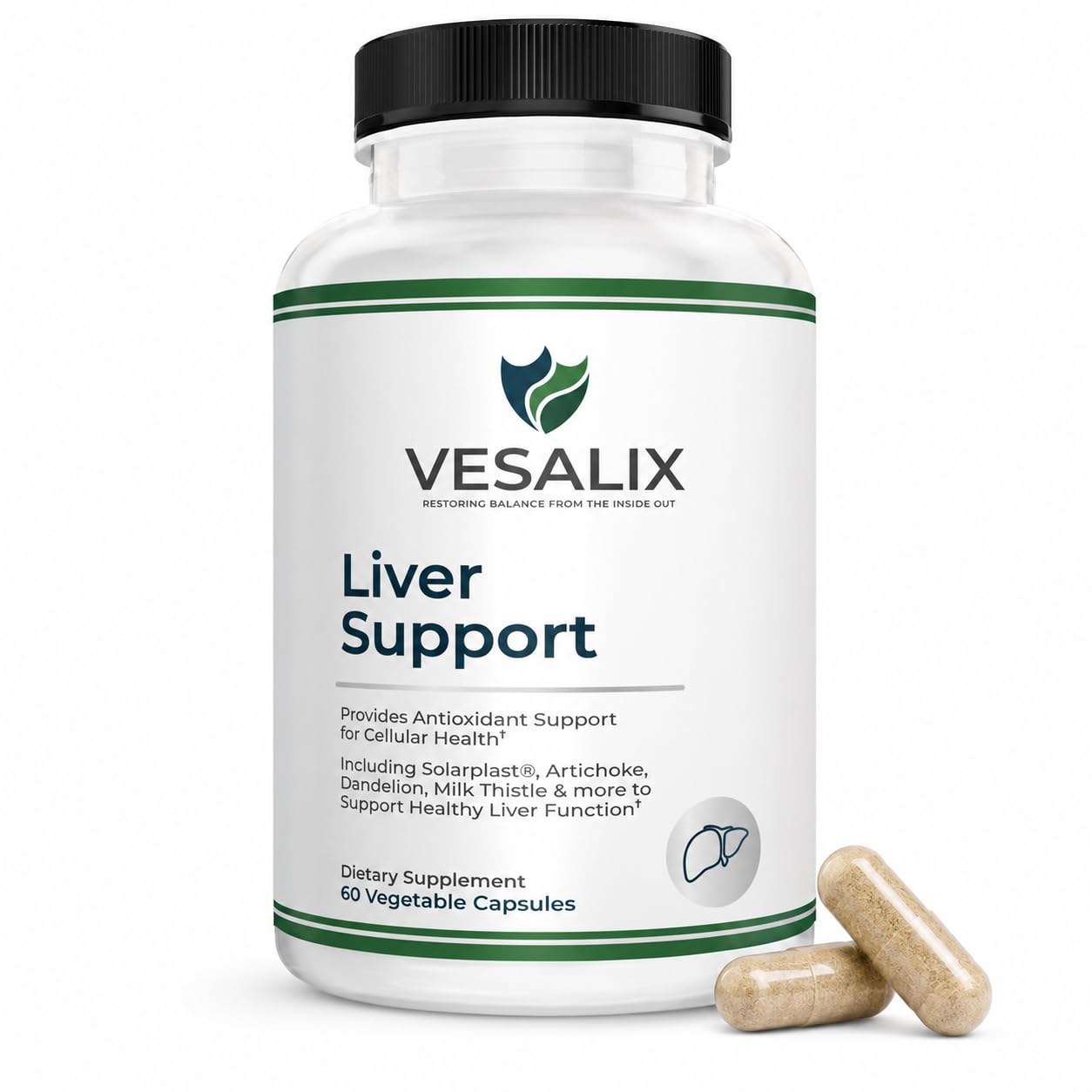 Liver Support, Solarplast, Milk Thistle & Artichoke, 60 Capsules