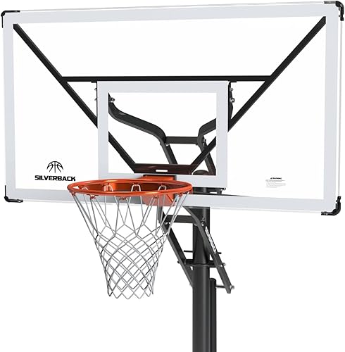 Miniatura 8 de Silverback NXT 54" and NXT 60" In-Ground Basketball Hoops with Adjustable-Height Basketball Goal Backboard and QuickPlay Design