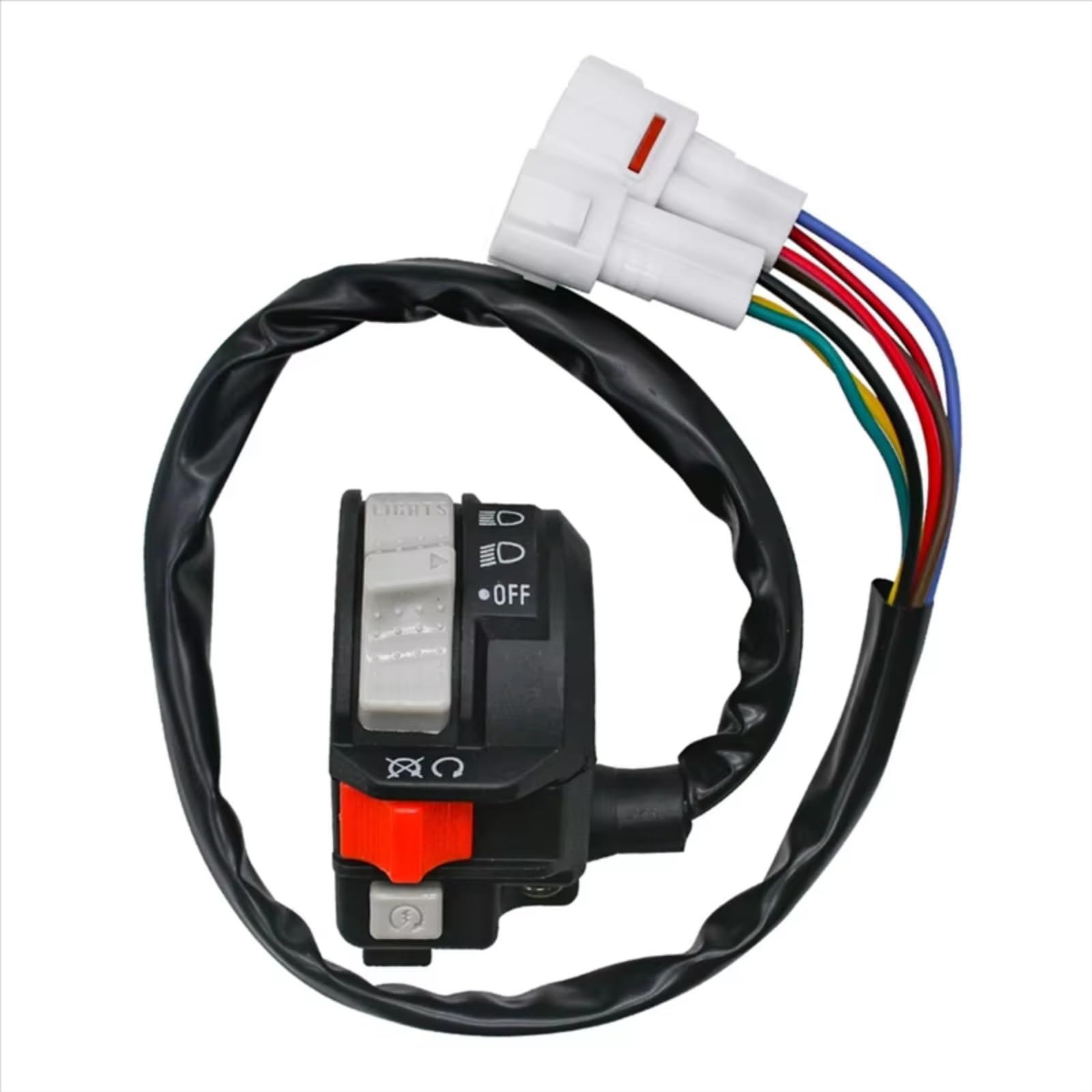 Interruptor señal moto Control Izquierdo Del Manillar Del Interruptor De La Motocicleta Compatible Con YFZ450 Para Grizzly Para Raptor 250 125 Faro De Arranque Apagado
