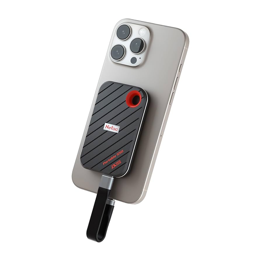 New ポータブルSSD 2TB Netac 2TB Magnetic Portable SSD Up to 2000MB/s Read 1700MB/s