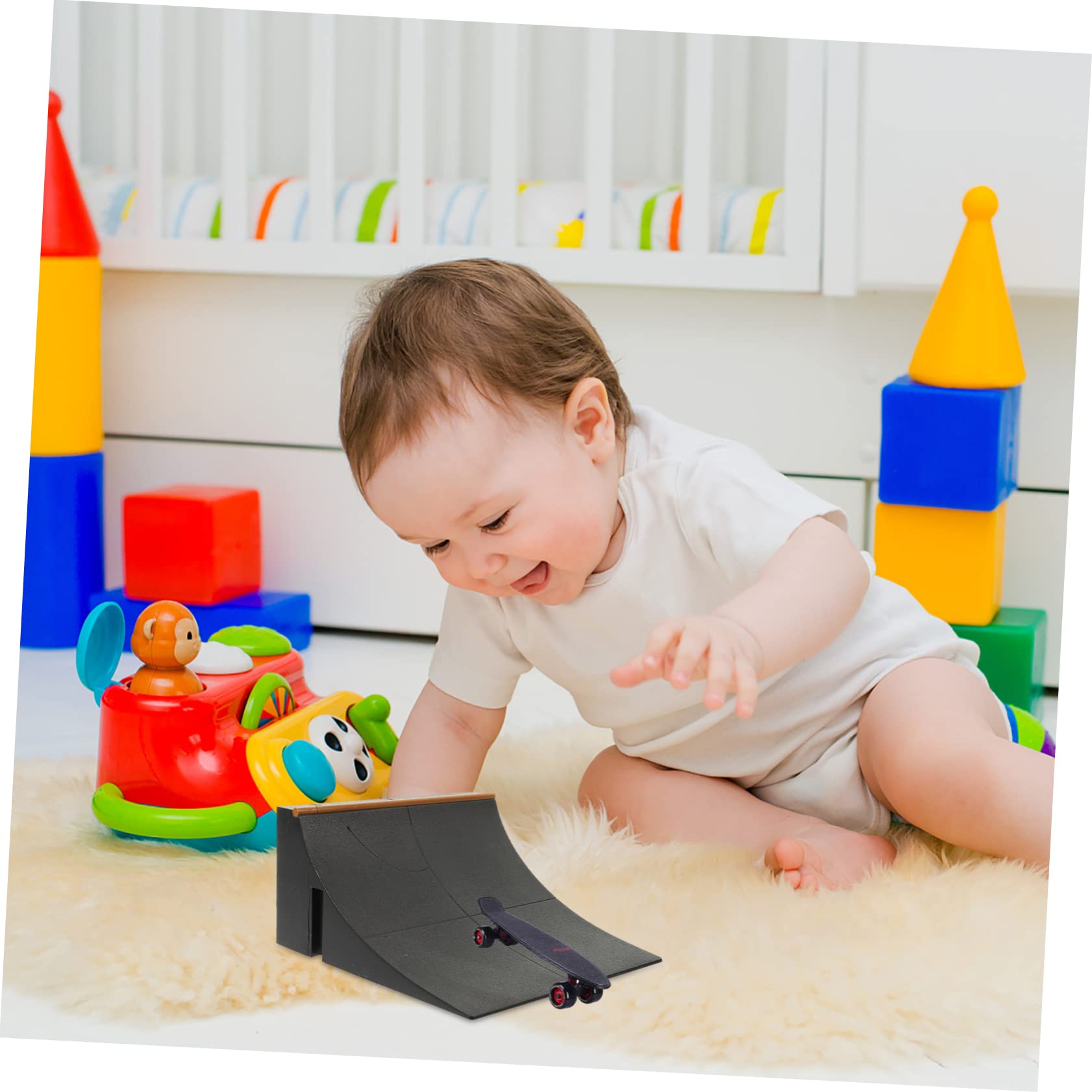 GLSTOY Rail Park Stair Park Ramp Parts Finger Skateboard Training Skating Field Prop