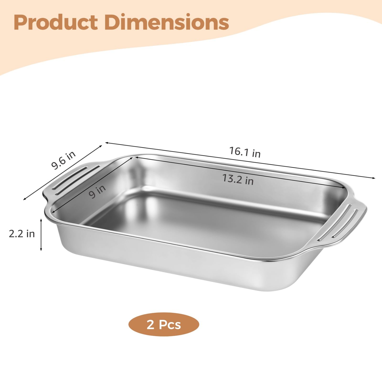 2 moldes para tartas de acero inoxidable