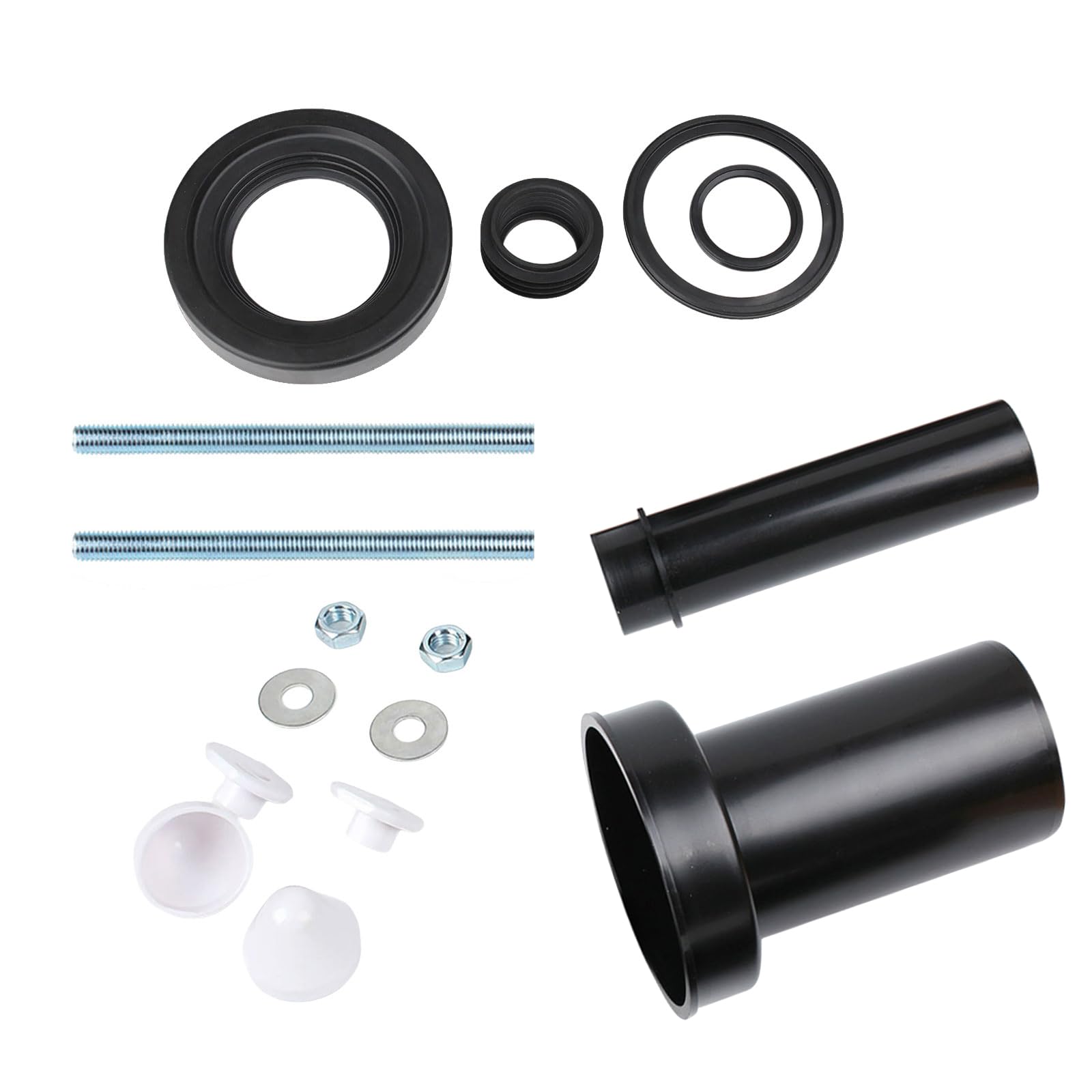 Wall Mounted Toilet Seal Rings Set Rubber Seal Gaskets Pressure Resistant Toilet for Leak & Control in Wall Gaskets