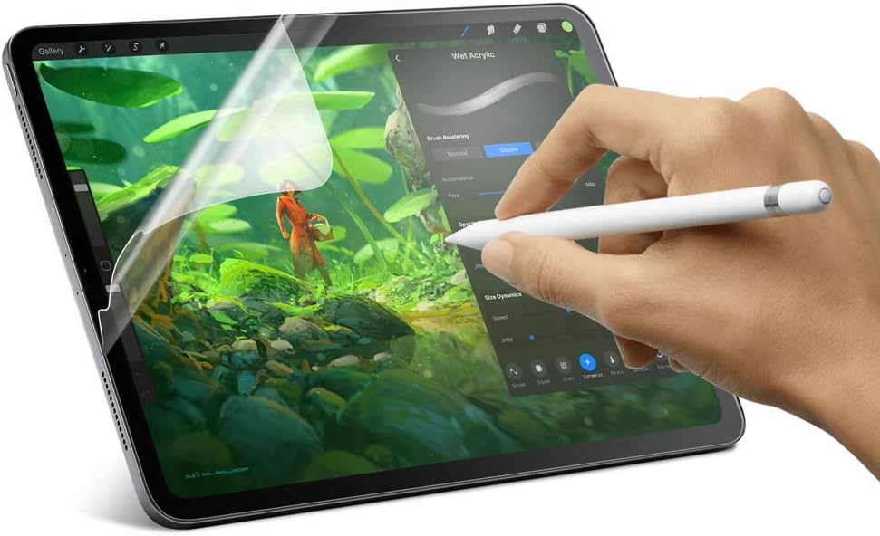 Paper-Like Screen Protector for iPad 9.7", YAYAO Paper Texture Film, Anti Glare Scratch Resistant Paper-Like Film Writing for iPad 9.7"&iPad Pro 9.7", Compatible with Apple Pencil (1Pack-9.7inch)