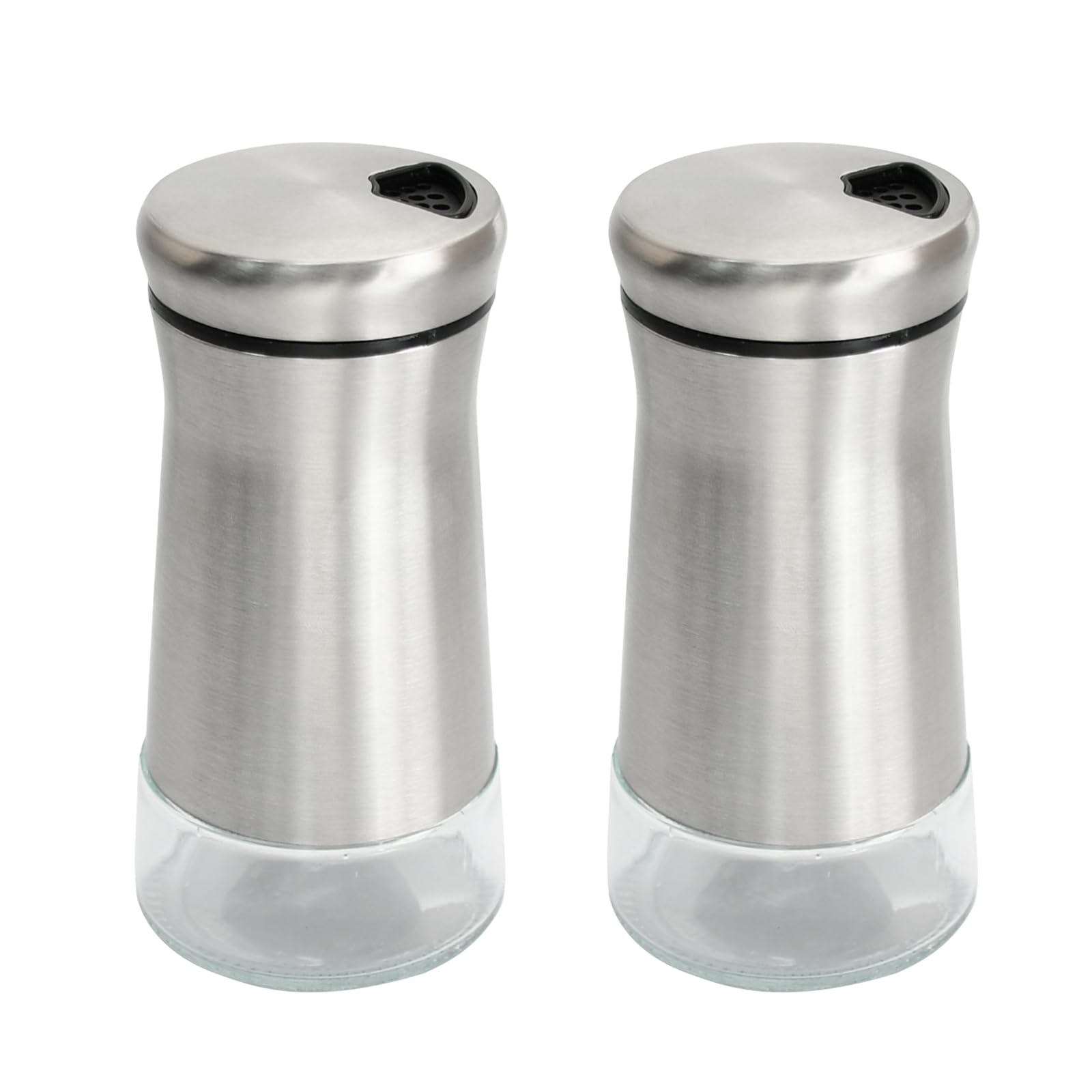 Saliera E Pepiera Grandi In Vetro Con Fori Regolabili - Design Elegante In Acciaio Inox Per Cucina Moderna - Foto 14