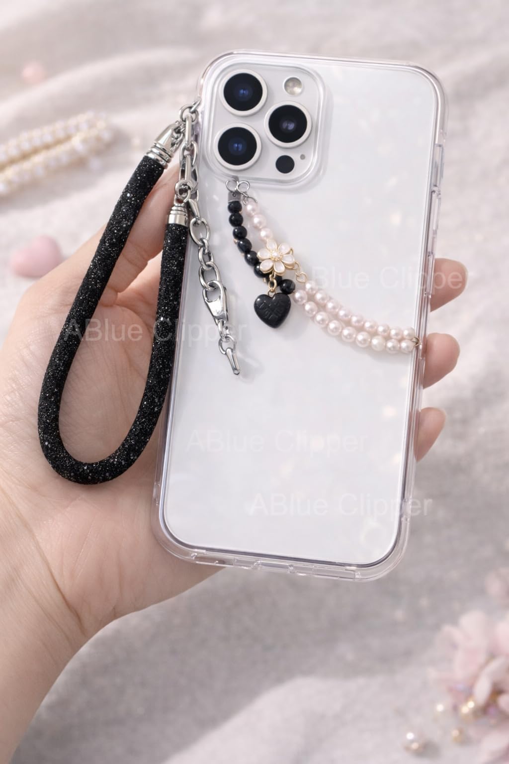 Phone Charm Wrist Strap for Mobile | Premium Diamond Mobile Charm Keychain | Short Hand Strap for Phone, Keys, Wallet & ID Holder | Stylish Phone Accessories for Women & Girls-image-22