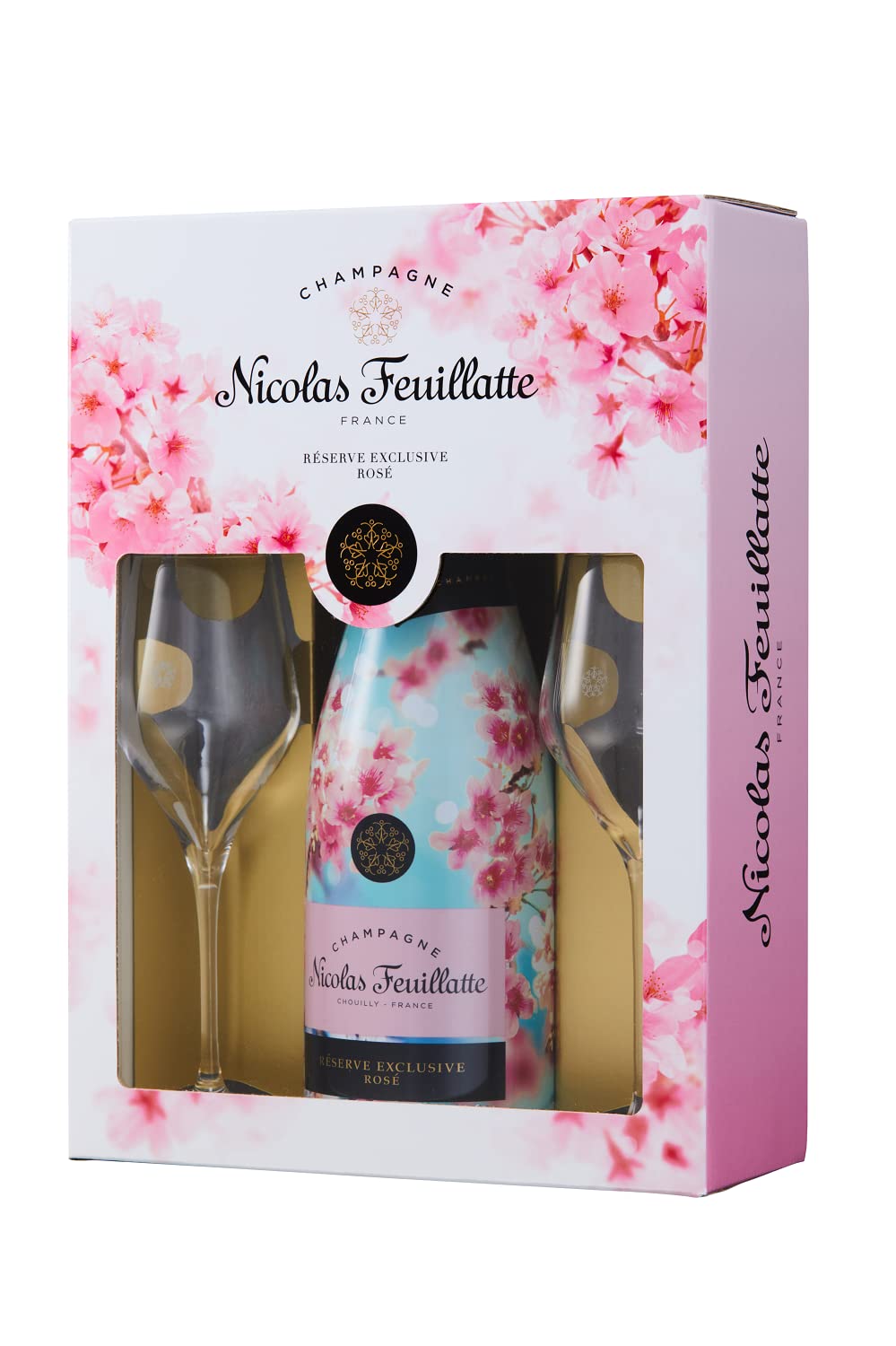 【ニコラフィアット】Nicolas ロゼ 桜シャンパングラス2脚 750ml Amazon.co.jp: 【フランス国内人気シャンパーニュ】ニコラ・フィアット