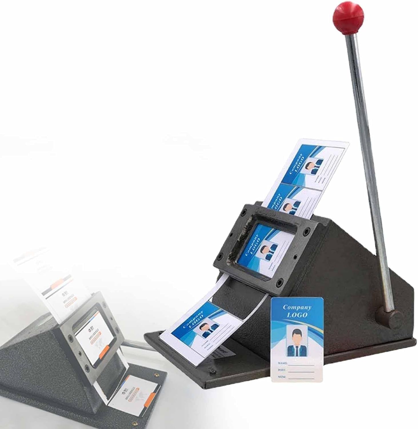 Taglierina Manuale per Biglietti da Visita in PVC, Taglierina per Biglietti da Visita in PVC Interamente in Metallo, Macchina per Angoli Arrotondati per Carte di Credito da Tavolo con Lama