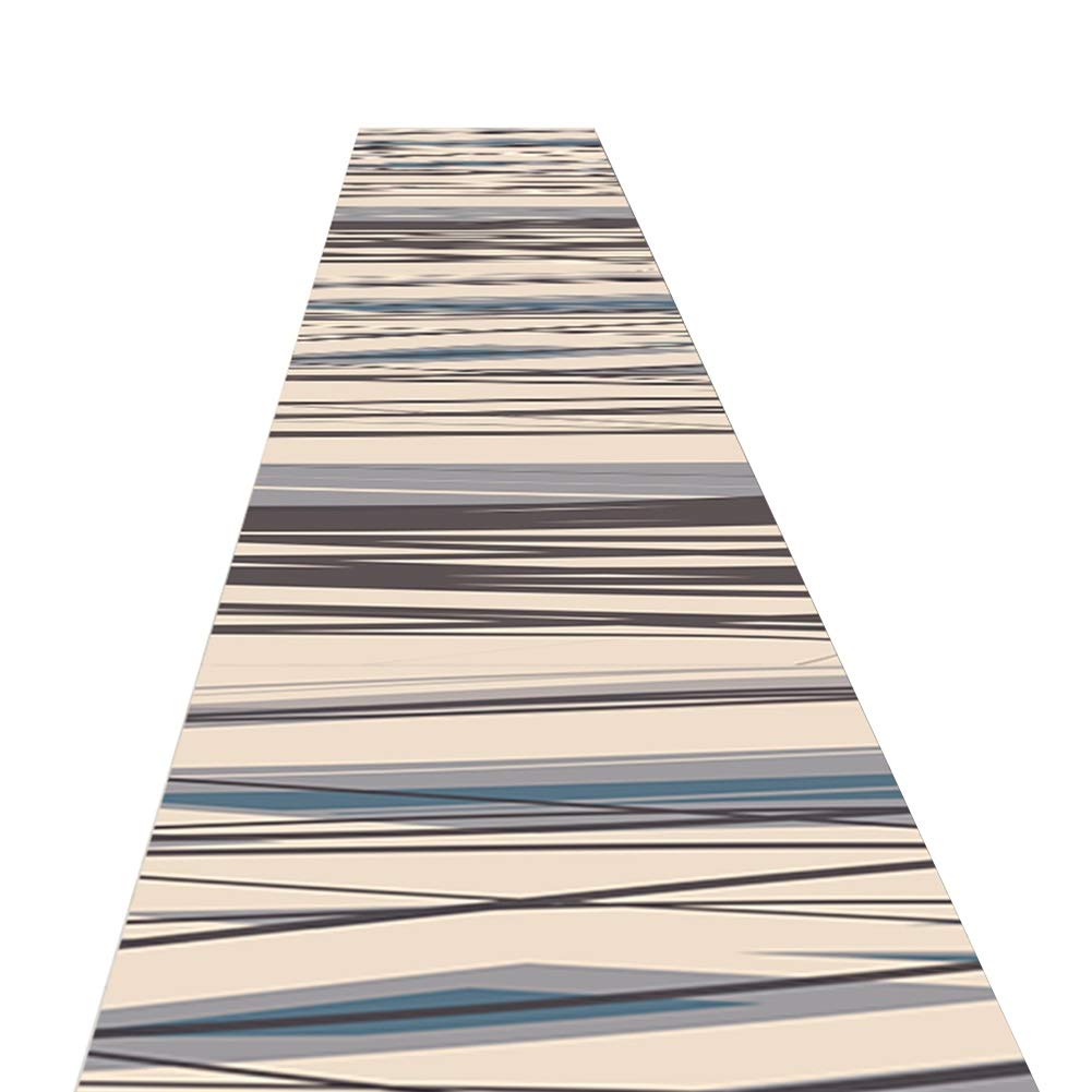 ZXL Dywan z długim i wąskim wzorem, miękki dywan wejściowy idealny do domów ze zwierzętami domowymi, łatwy do czyszczenia, 60 cm/80 cm/100 cm/120 cm szerokości (rozmiar: 80 x 200 cm)