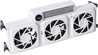 Uueego 12V RV Refrigerator Evaporator Fan,with Three 2.5" 12V Powered Fans, Attached to Refrigerator's Interior Cooling Fins, Create Cold Air and Prevent Ice