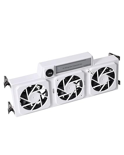 12V RV Refrigerator Evaporator Fan，with Three 2.5" 12V Powered Fans,