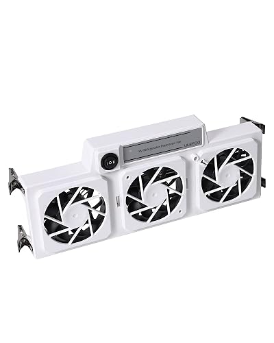 Uueego 12V RV Refrigerator Evaporator Fan，with Three 2.5" 12V Powered Fans, Attached to Refrigerator's Interior Cooling Fins, Create Cold Air and Prevent Ice